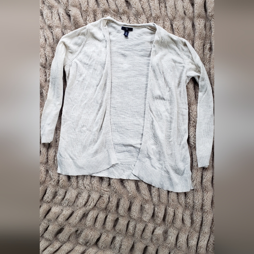 Cardigan Gap brand side slit cardigan cream size MEDIUM